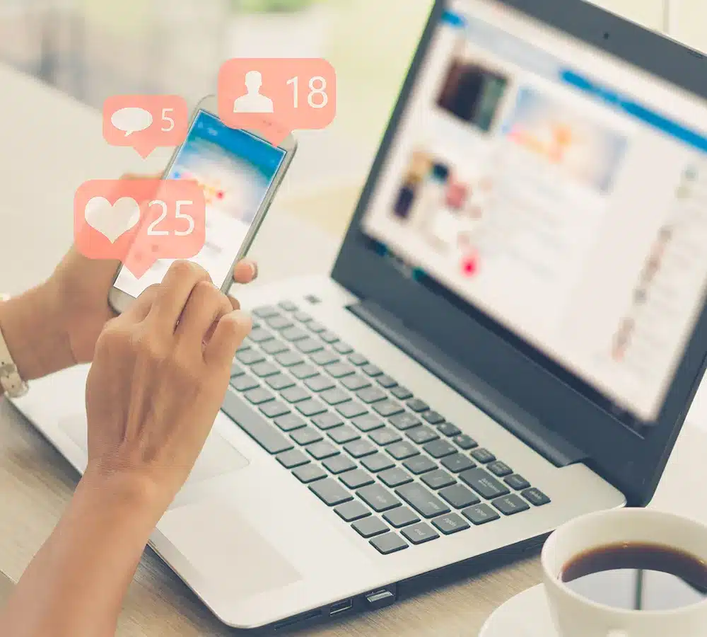 réseaux sociaux téléphone